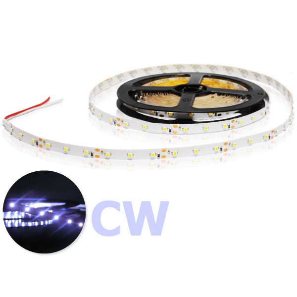 Flexibele LED strip Koud Wit 3528 60 LED/m - Per meter